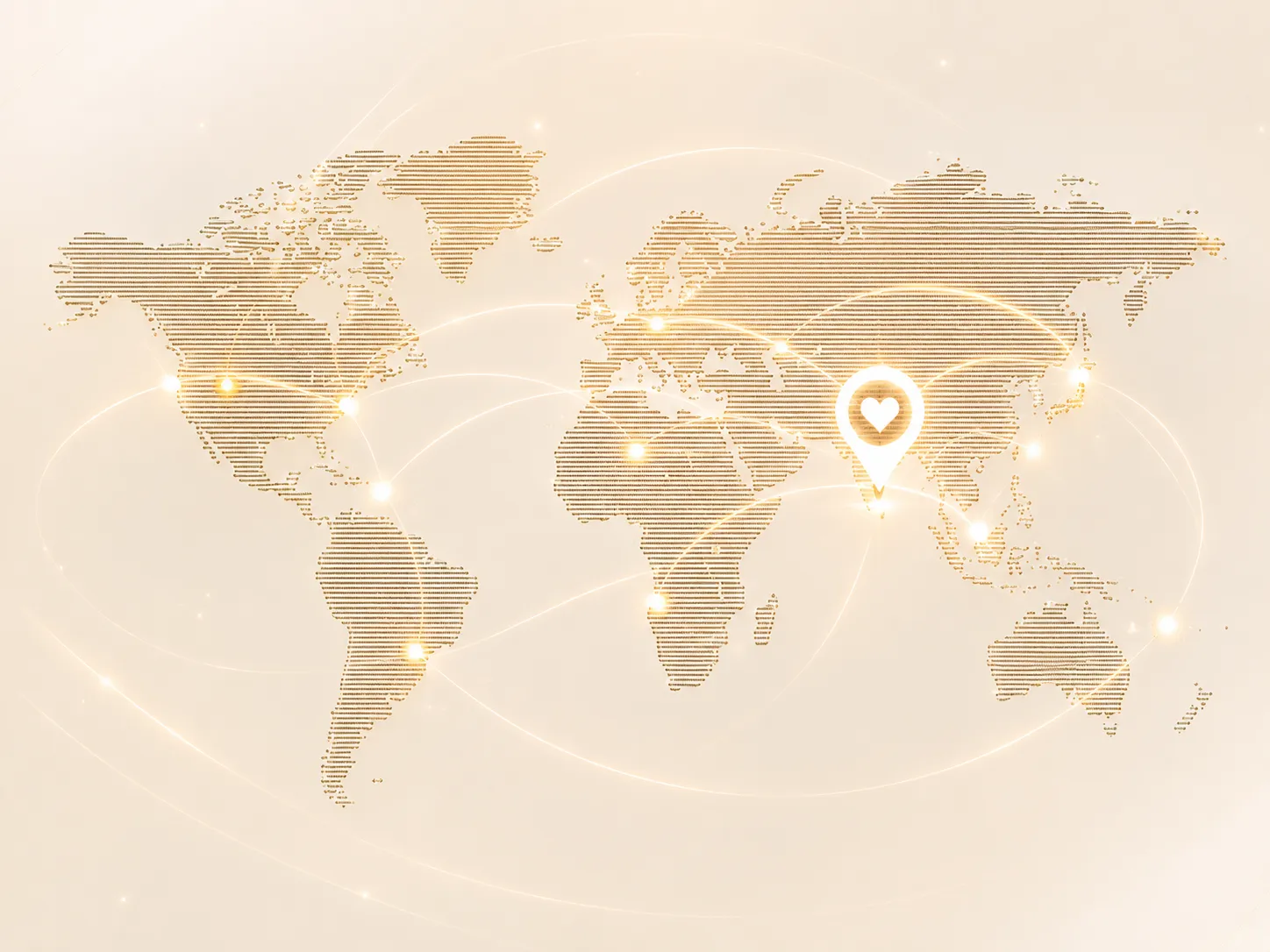 Global map showing remote worldwide support for Lyxaa Diabetes Remission